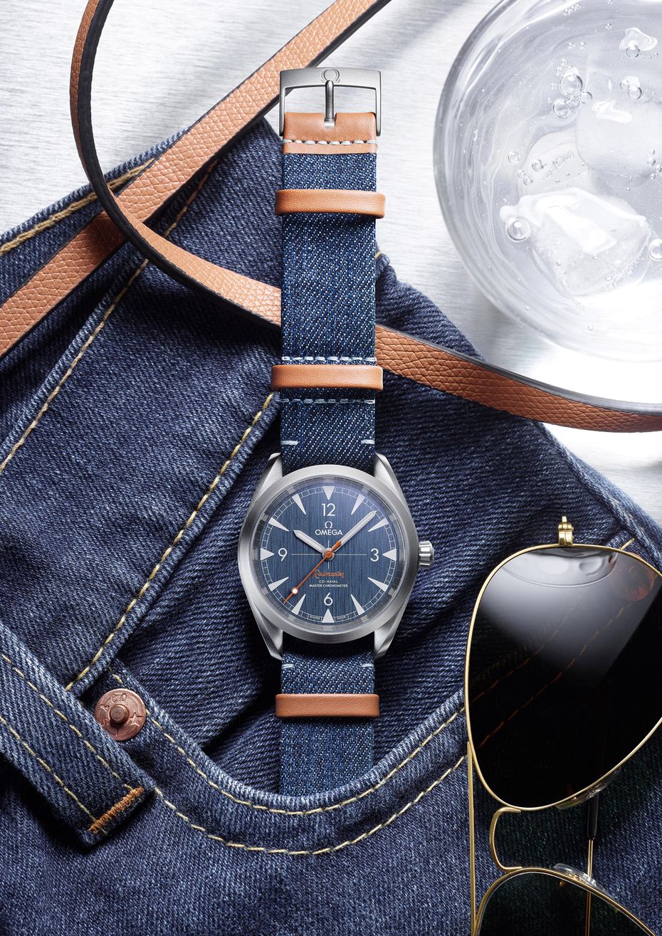 Omega Releases New Denim-Inspired Railmaster