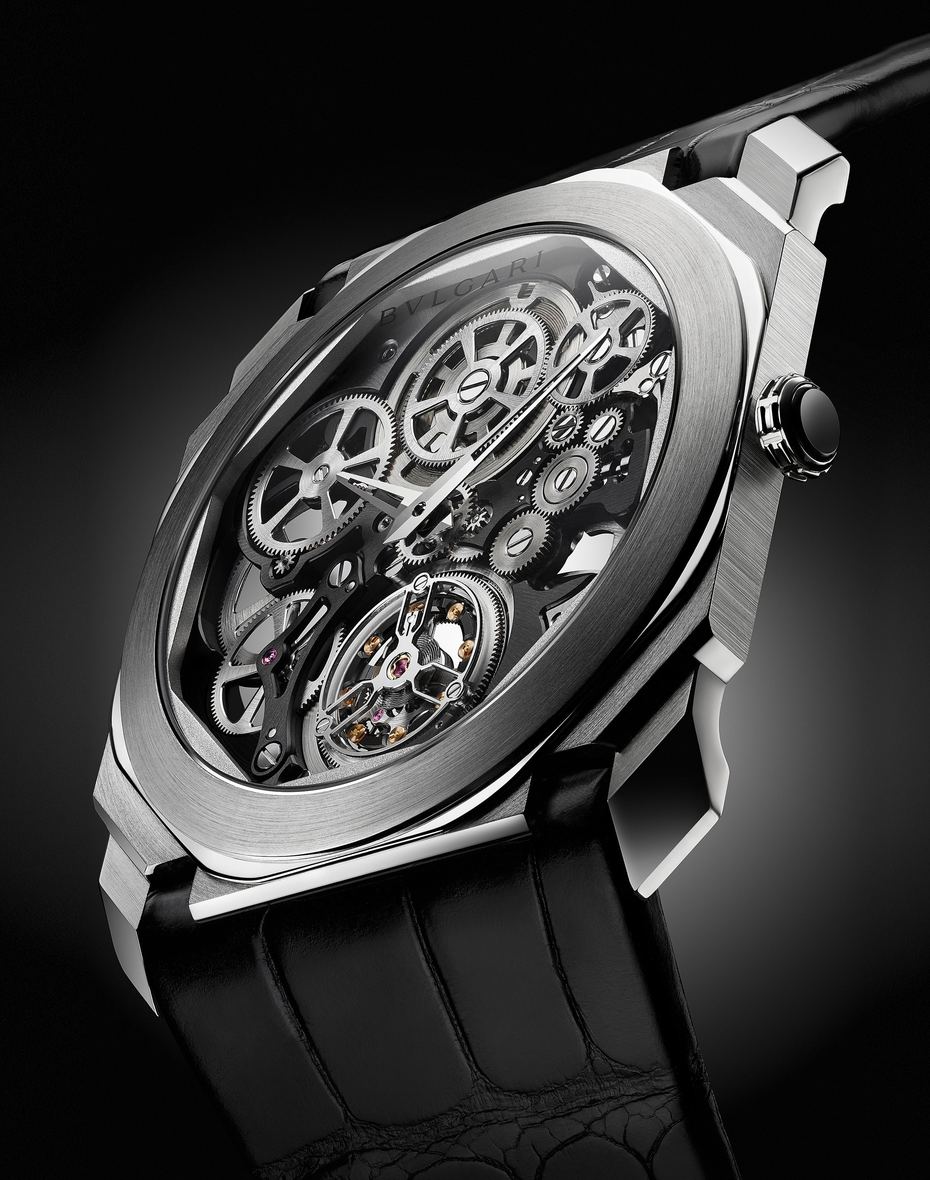 Tourbillon and escapement: Bulgari Octo Finissimo Tourbillon Skeleton